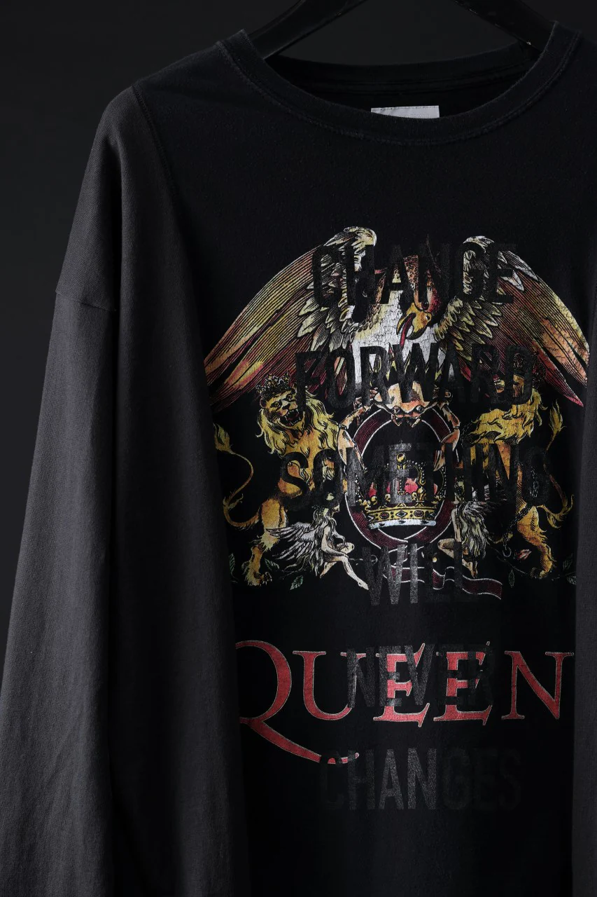 CHANGES exclusive VINTAGE REMAKE L/S TOPS (MULTI BLACK #C) - Image 4