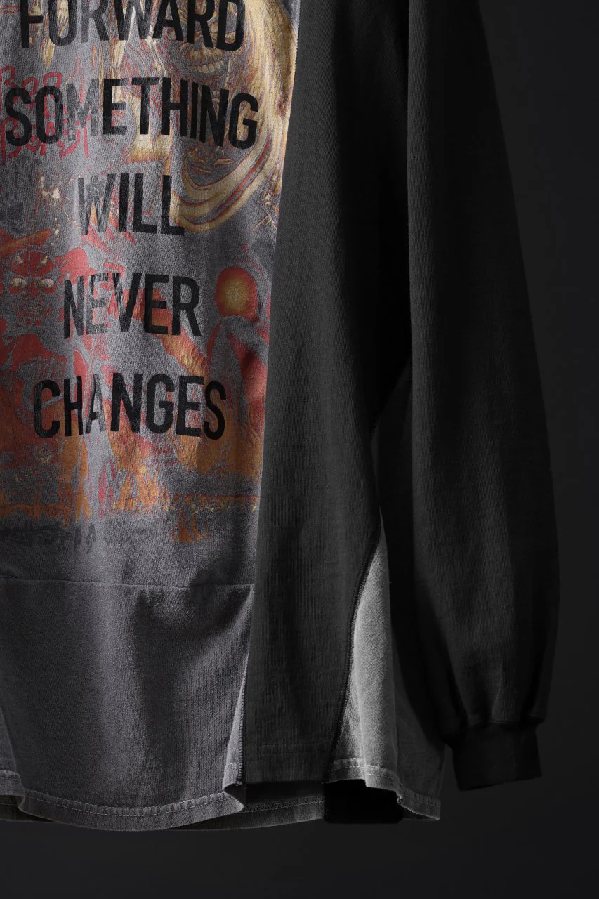 CHANGES exclusive VINTAGE REMAKE L/S TOPS (MULTI BLACK #E') - Image 5