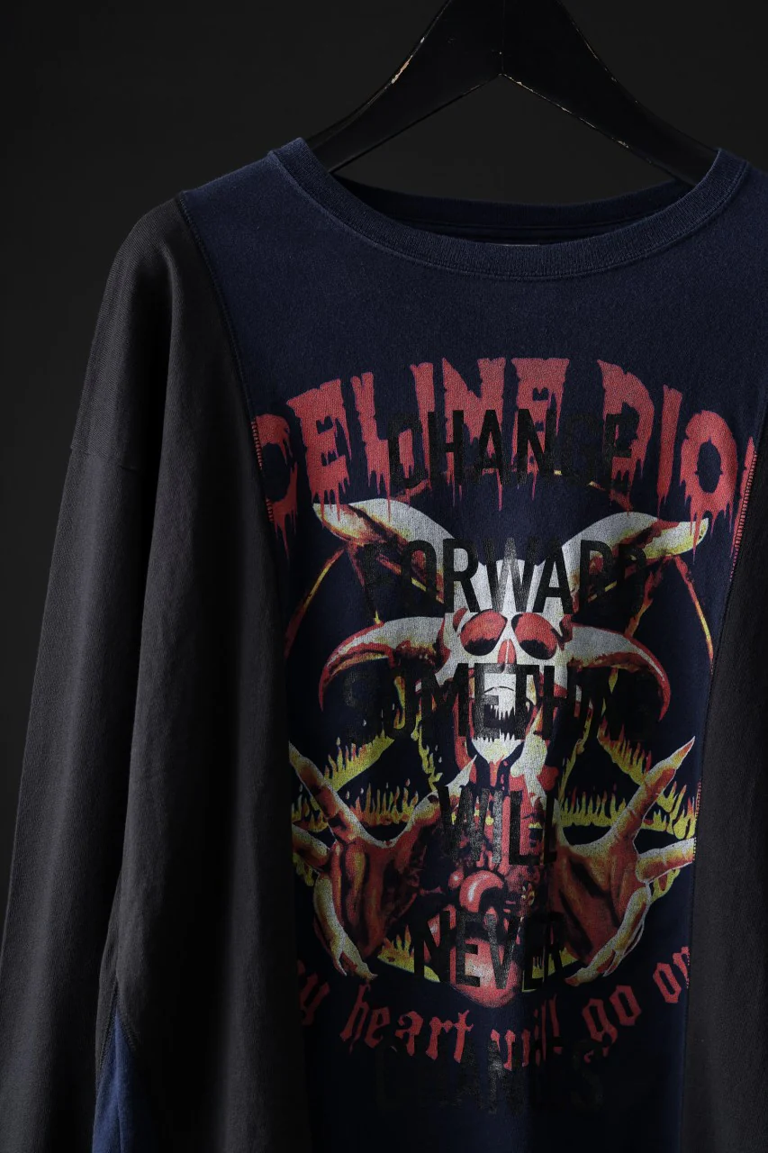 CHANGES exclusive VINTAGE REMAKE L/S TOPS (MULTI BLACK #G) - Image 4