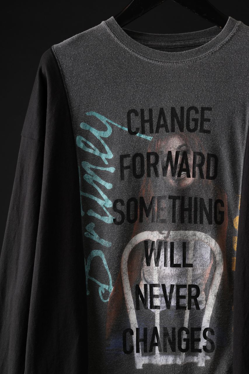 CHANGES exclusive VINTAGE REMAKE L/S TOPS (MULTI BLACK #H) - Image 4