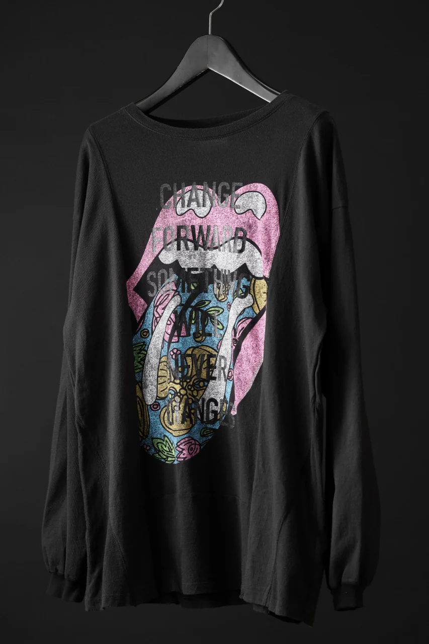 CHANGES exclusive VINTAGE REMAKE L/S TOPS (MULTI BLACK #L) - Image 2