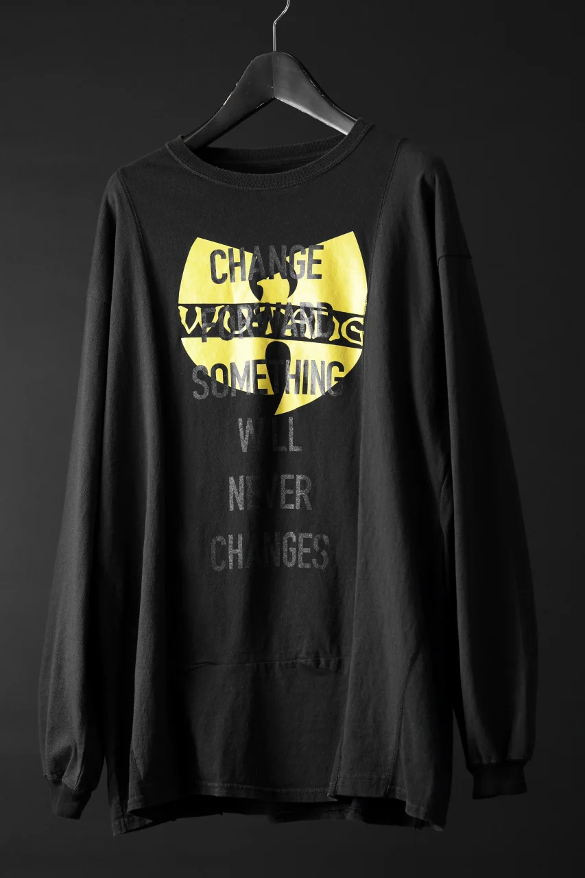CHANGES exclusive VINTAGE REMAKE L/S TOPS (MULTI BLACK #O) - Image 2