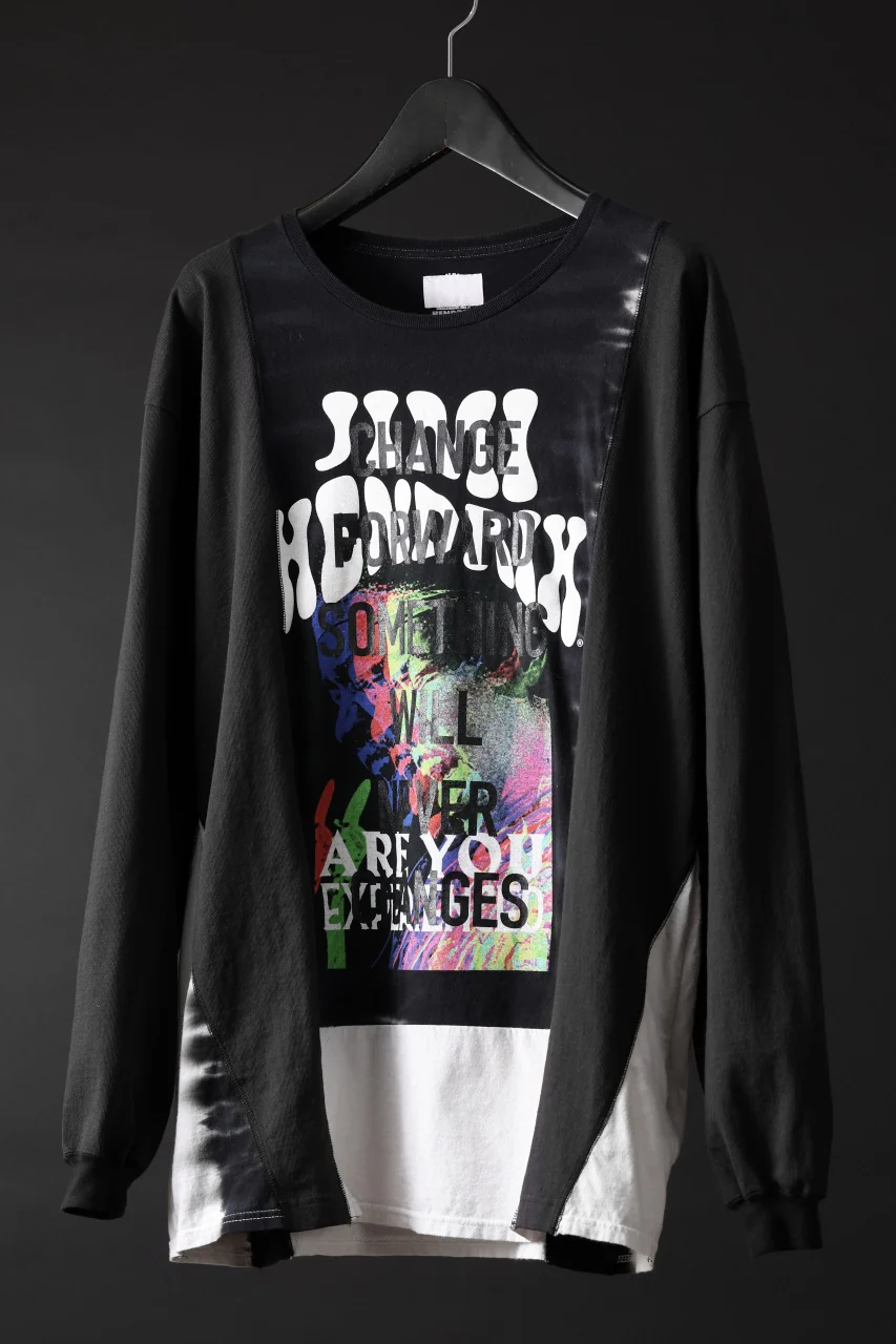 CHANGES exclusive VINTAGE REMAKE L/S TOPS (MULTI BLACK #R) - Image 2