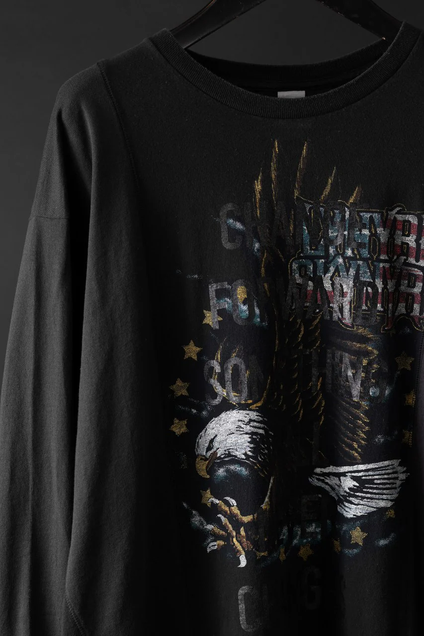 CHANGES exclusive VINTAGE REMAKE L/S TOPS (MULTI BLACK #V) - Image 5
