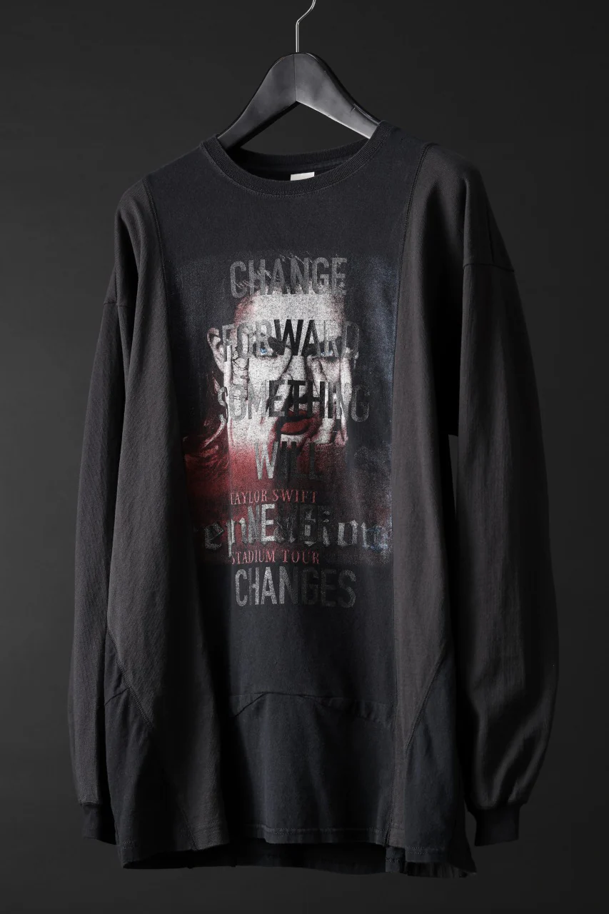 CHANGES exclusive VINTAGE REMAKE L/S TOPS (MULTI BLACK #W) - Image 2