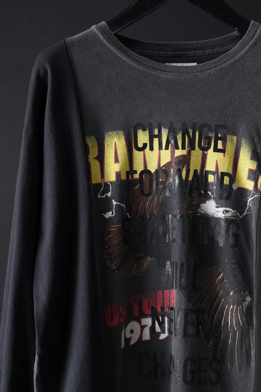 CHANGES exclusive VINTAGE REMAKE L/S TOPS (MULTI BLACK #Z) - Image 5
