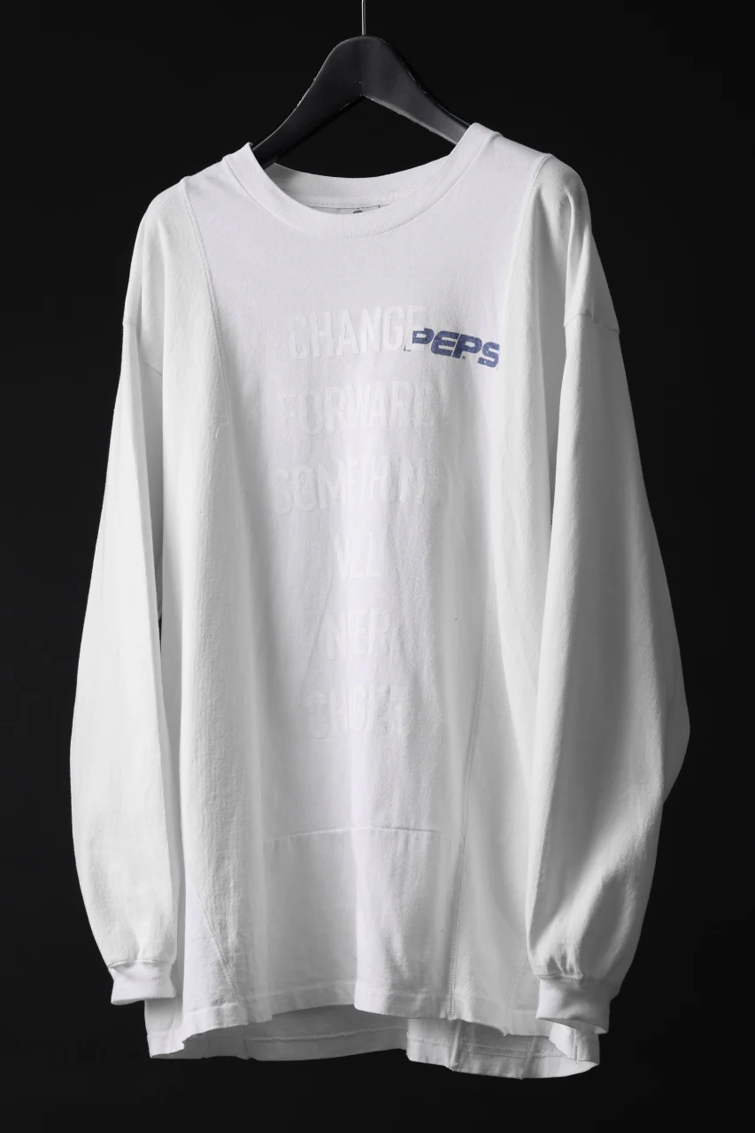 CHANGES exclusive VINTAGE REMAKE L/S TOPS (MULTI WHITE #C) - Image 2