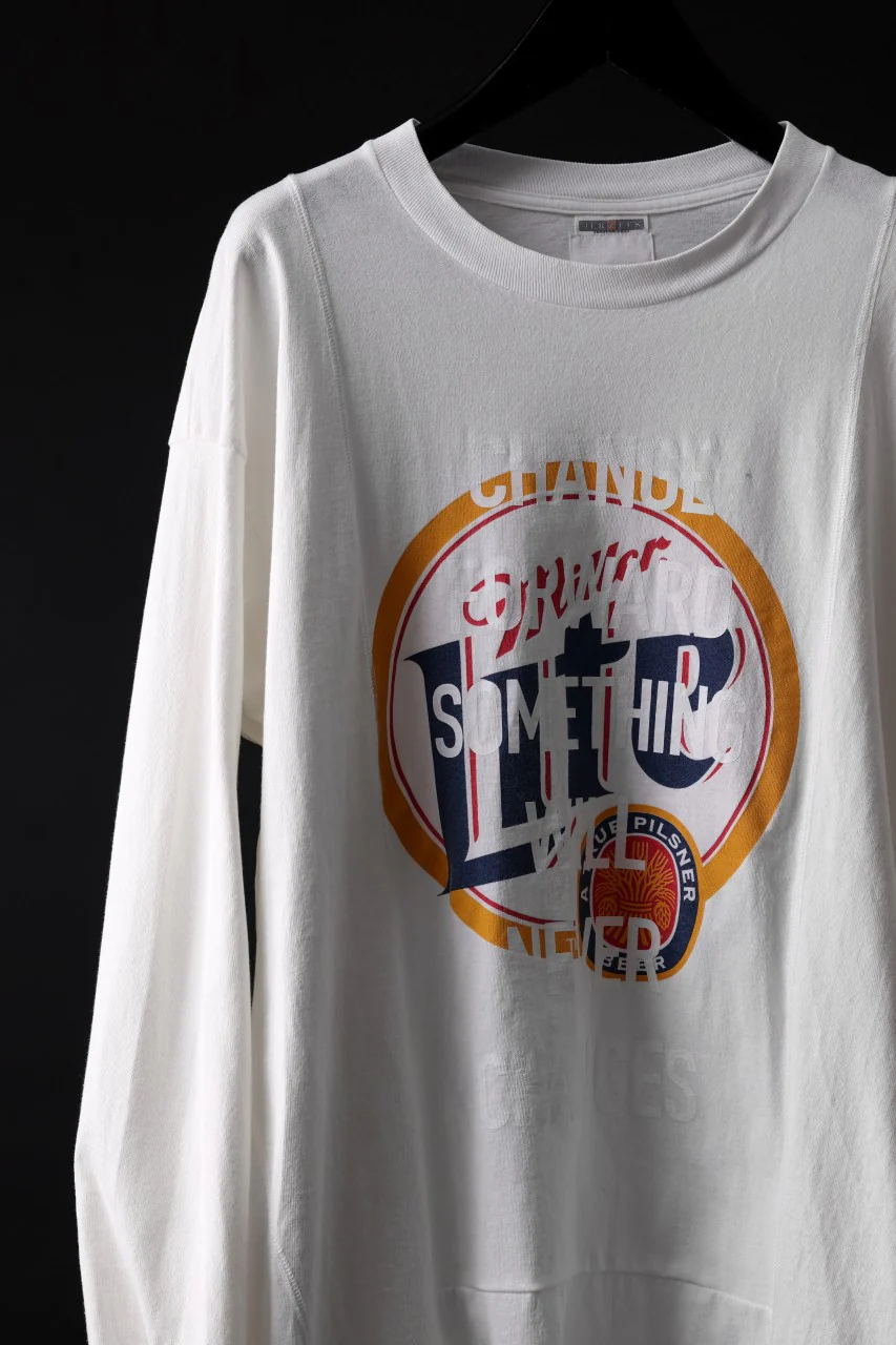 CHANGES exclusive VINTAGE REMAKE L/S TOPS (MULTI WHITE #F) - Image 3