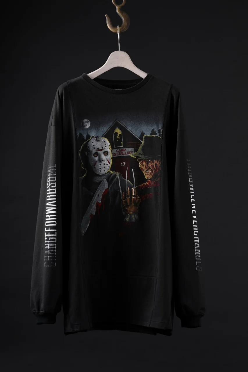 CHANGES exclusive VINTAGE REMAKE LS TOPS (CINEMA-JASON vs FREDDY-F)