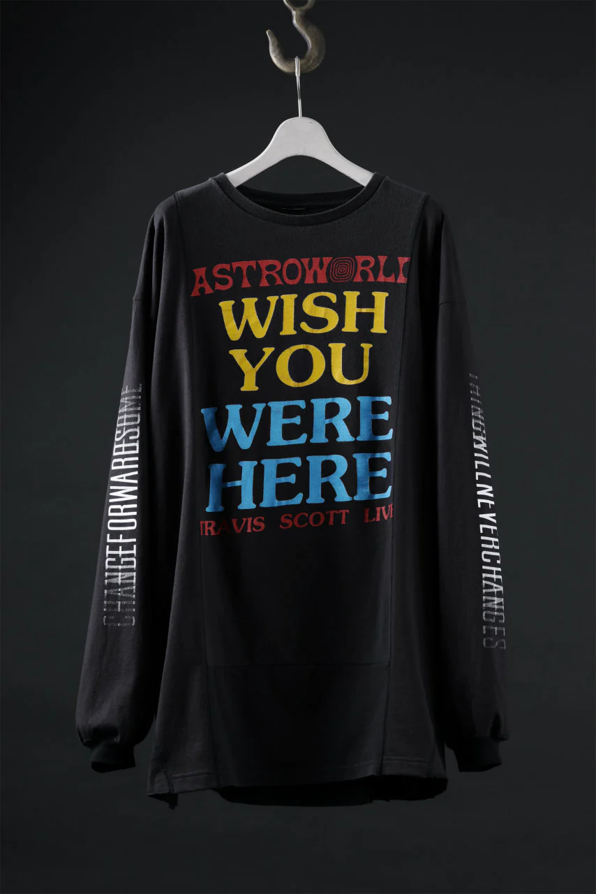 CHANGES exclusive VINTAGE REMAKE LS TOPS (MUSIC-TRAVIS SCOTT-S)