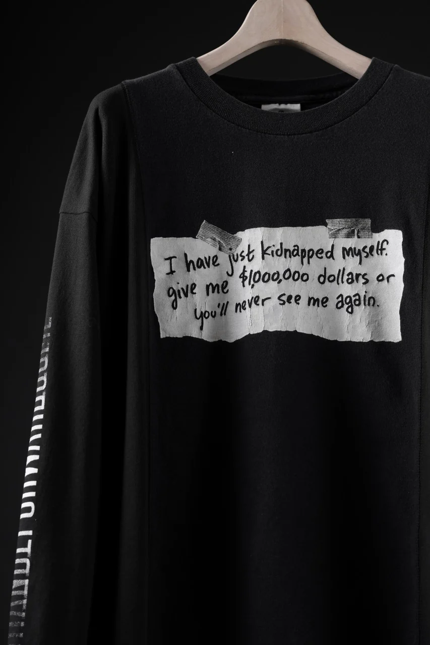 CHANGES exclusive VINTAGE REMAKE LS TOPS (WORDS-KIDNAPPED MYSELF-L) - Image 6