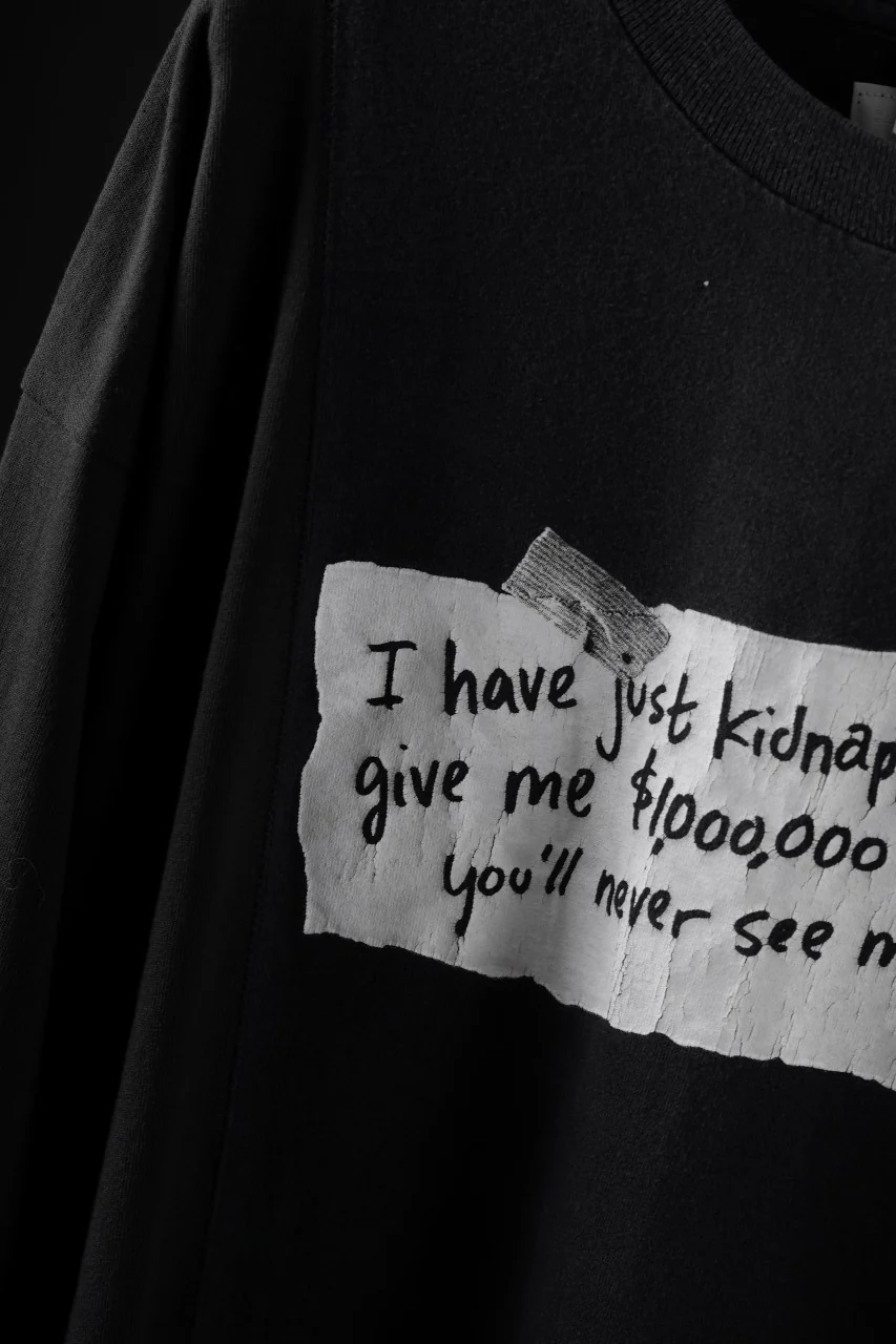 CHANGES exclusive VINTAGE REMAKE LS TOPS (WORDS-KIDNAPPED MYSELF-L) - Image 7