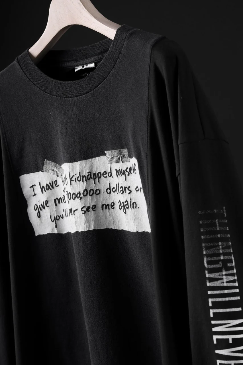 CHANGES exclusive VINTAGE REMAKE LS TOPS (WORDS-KIDNAPPED MYSELF-L) - Image 9