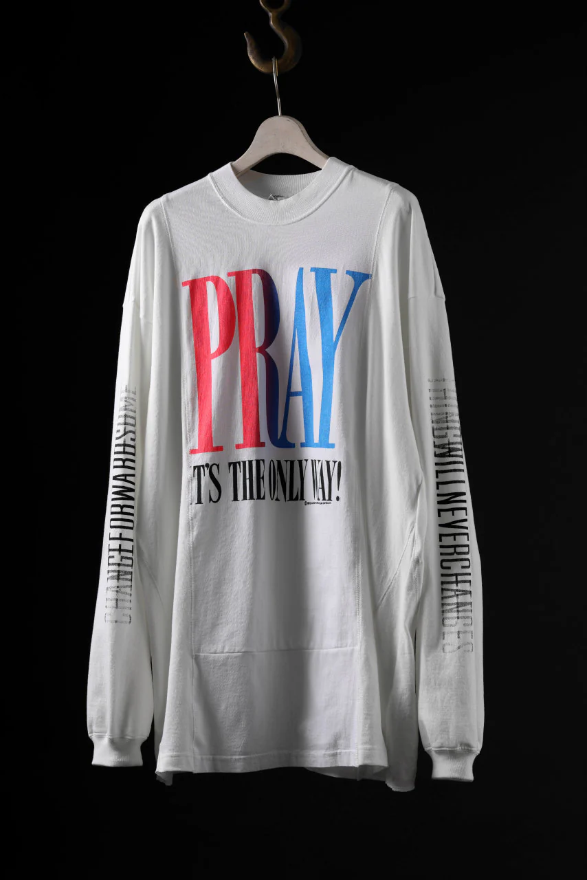 CHANGES exclusive VINTAGE REMAKE LS TOPS (WORDS-PRAY IT'S THE ONLY WAY!-2E) - Image 3