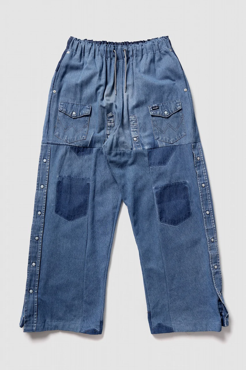 CHANGES LOOSEY REMAKE PANTS  / MADE BY VTG Wrangler SHIRT (INDIGO #A) - Image 2