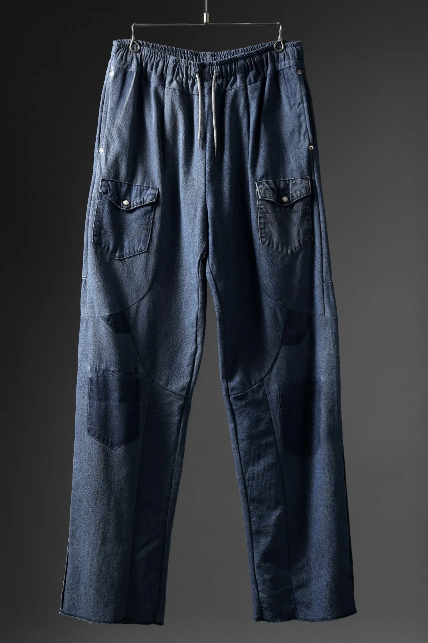 CHANGES LOOSEY REMAKE PANTS  / MADE BY VTG Wrangler SHIRT (INDIGO #A)