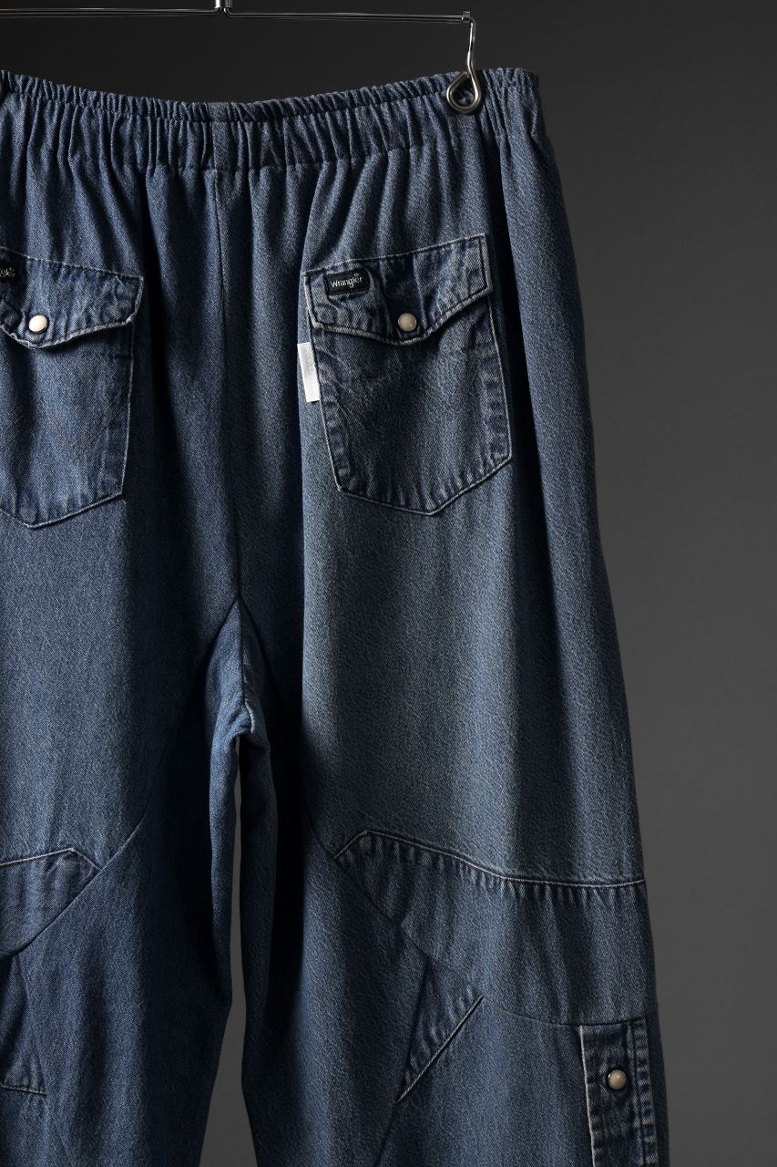 CHANGES LOOSEY REMAKE PANTS  / MADE BY VTG Wrangler SHIRT (INDIGO #A) - Image 10