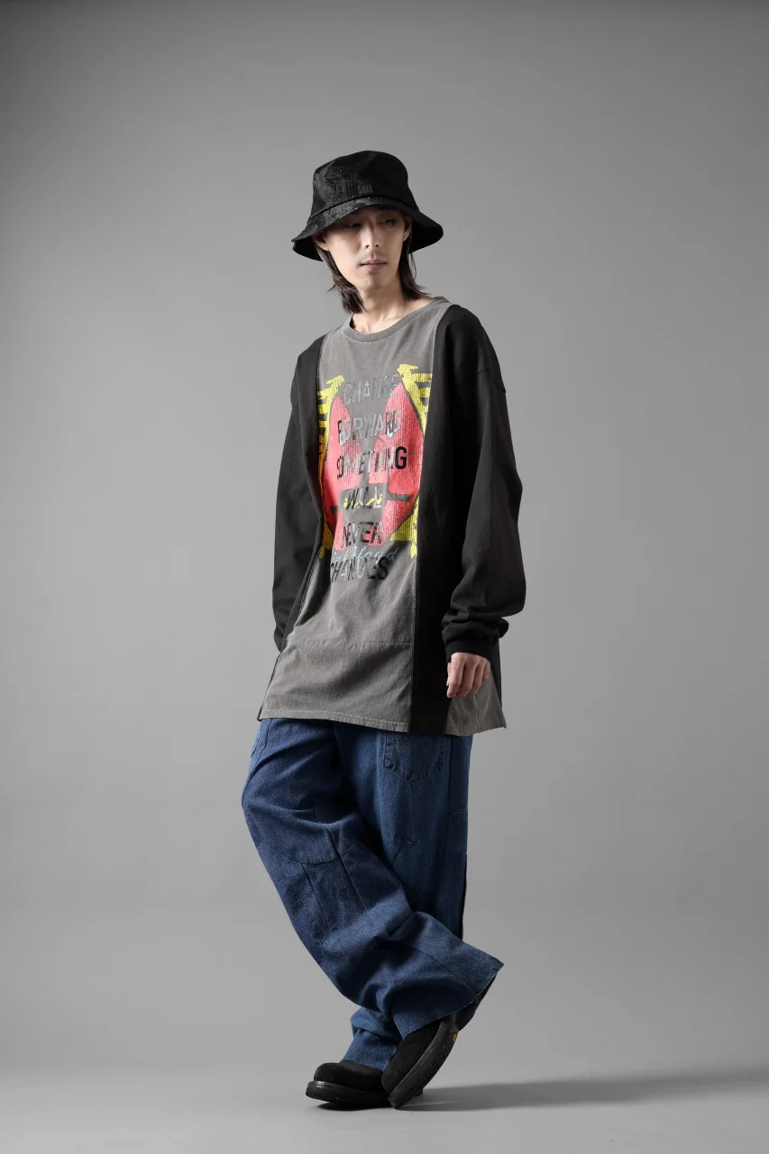 CHANGES LOOSEY REMAKE PANTS  / MADE BY VTG Wrangler SHIRT (INDIGO #A) - Image 16