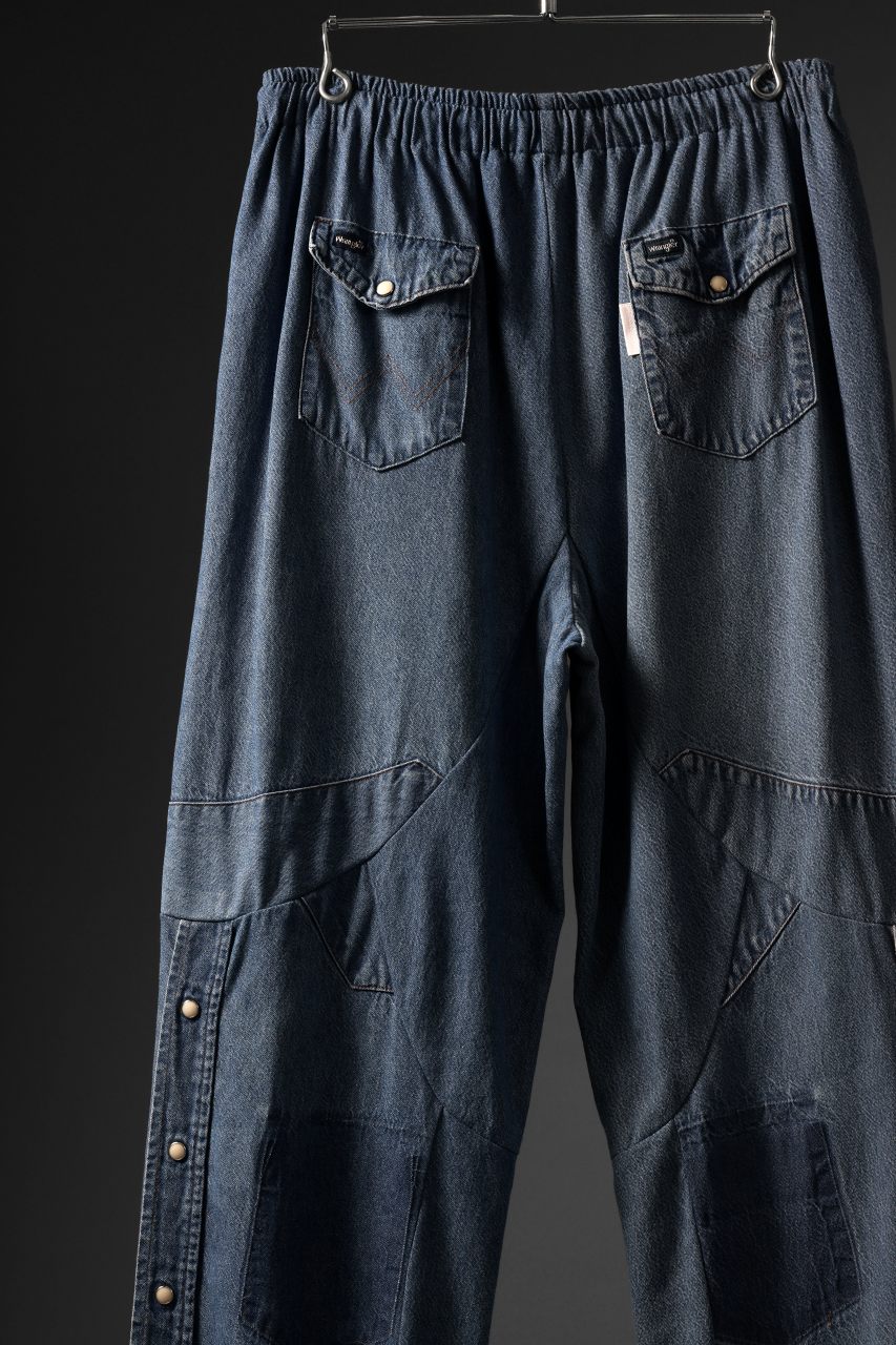 CHANGES LOOSEY REMAKE PANTS  / MADE BY VTG Wrangler SHIRT (INDIGO #A) - Image 9