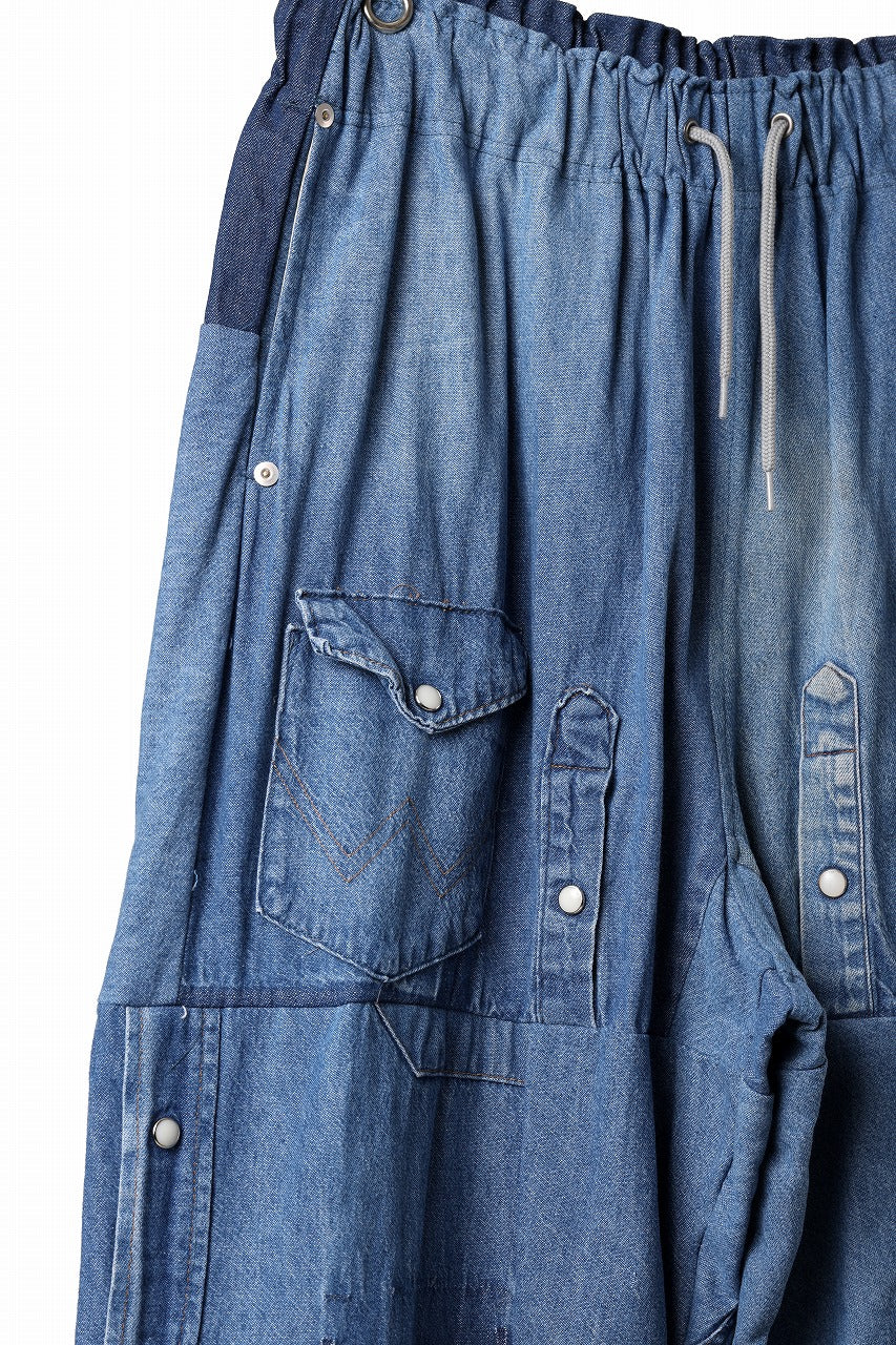 CHANGES LOOSEY REMAKE PANTS  / MADE BY VTG Wrangler SHIRT (INDIGO #B) - Image 11