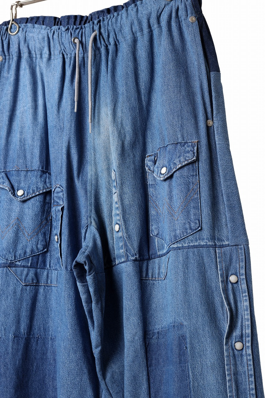 CHANGES LOOSEY REMAKE PANTS  / MADE BY VTG Wrangler SHIRT (INDIGO #B) - Image 12