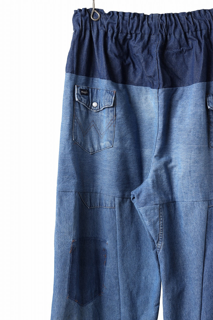 CHANGES LOOSEY REMAKE PANTS  / MADE BY VTG Wrangler SHIRT (INDIGO #B) - Image 14