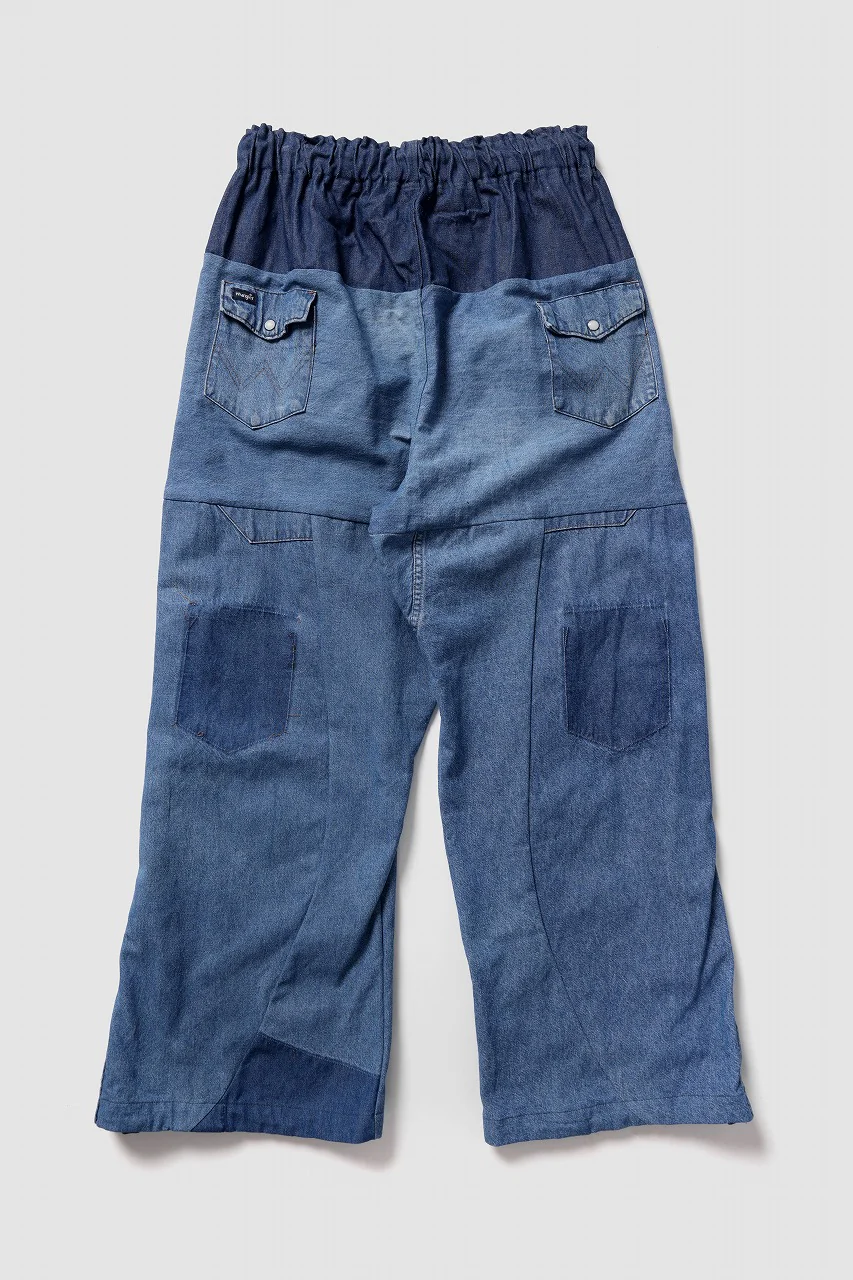 CHANGES LOOSEY REMAKE PANTS  / MADE BY VTG Wrangler SHIRT (INDIGO #B) - Image 3