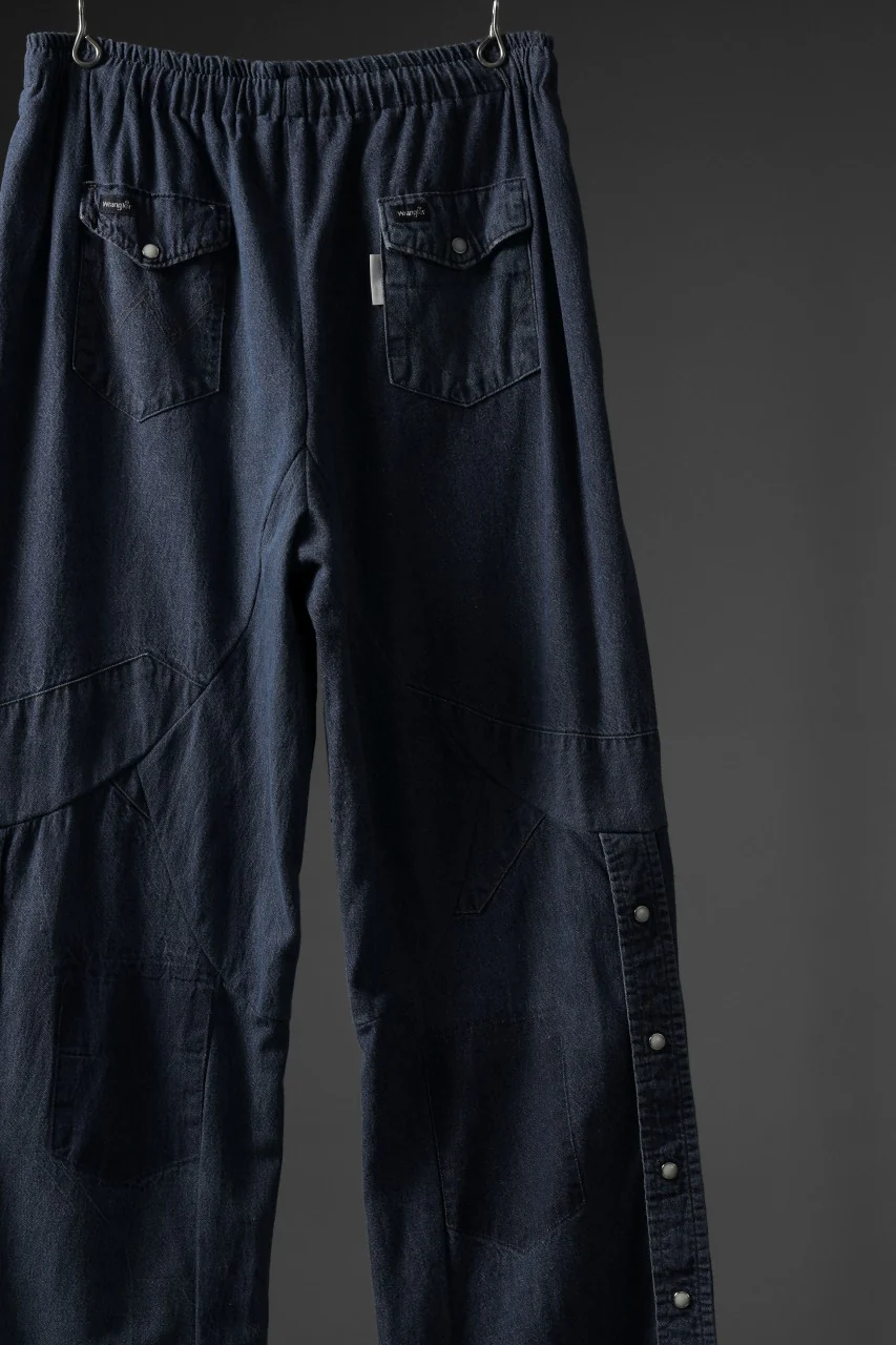 CHANGES LOOSEY REMAKE PANTS  / MADE BY VTG Wrangler SHIRT (INDIGO #B) - Image 11