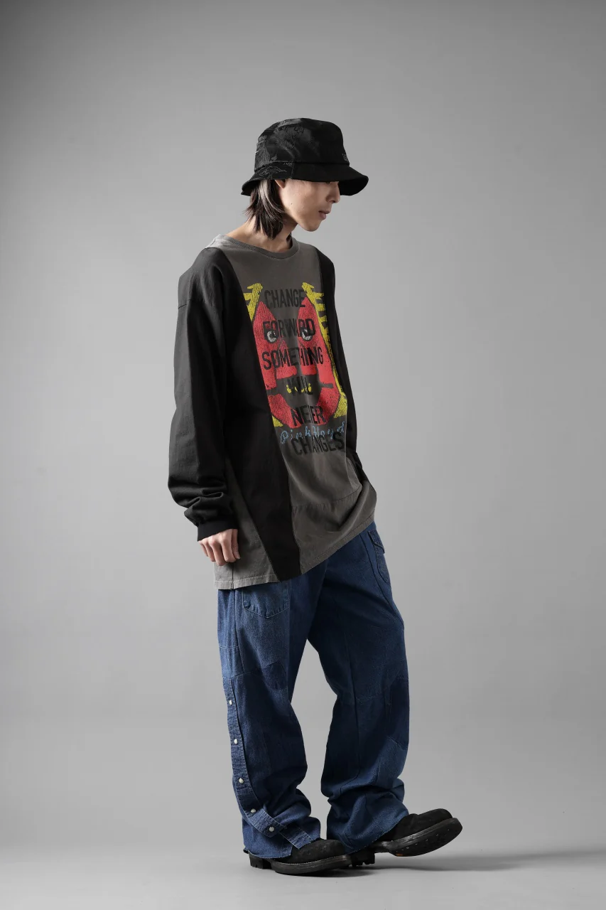 CHANGES LOOSEY REMAKE PANTS  / MADE BY VTG Wrangler SHIRT (INDIGO #B) - Image 20