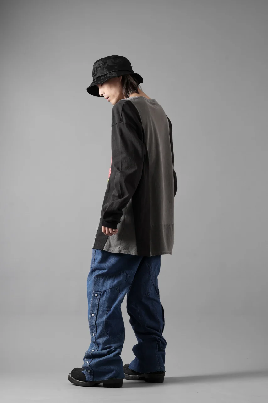 CHANGES LOOSEY REMAKE PANTS  / MADE BY VTG Wrangler SHIRT (INDIGO #B) - Image 22