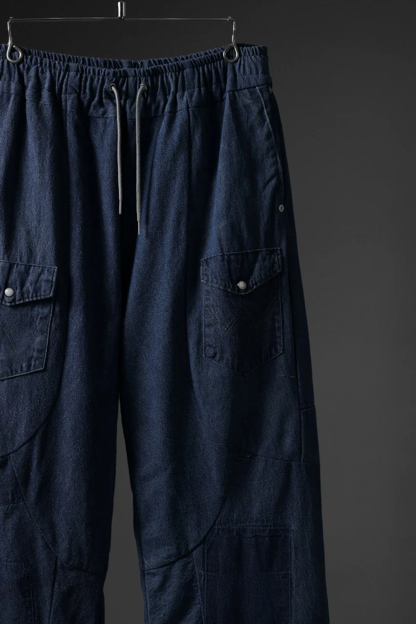 CHANGES LOOSEY REMAKE PANTS  / MADE BY VTG Wrangler SHIRT (INDIGO #B) - Image 5