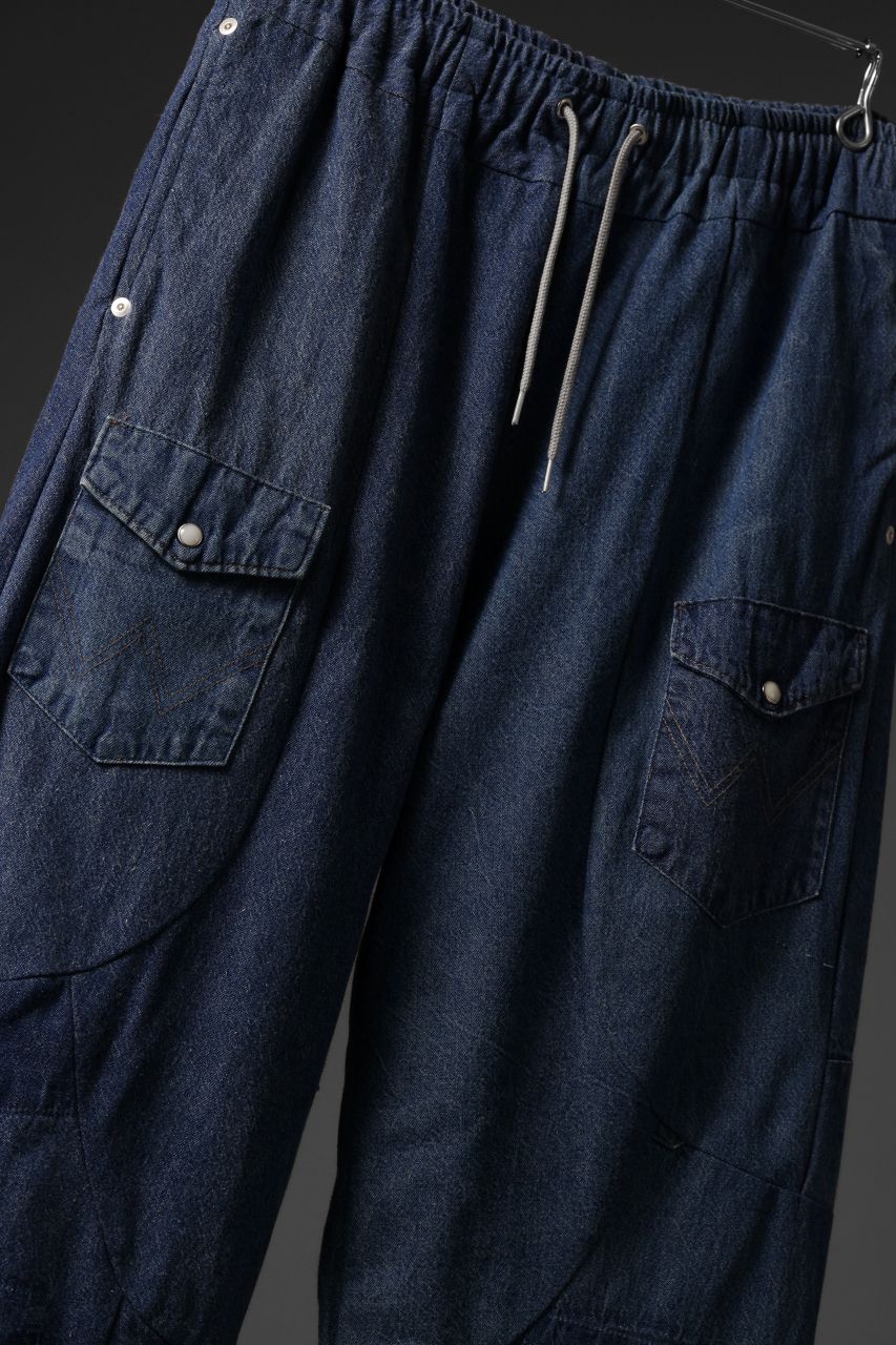CHANGES LOOSEY REMAKE PANTS  / MADE BY VTG Wrangler SHIRT (INDIGO #B) - Image 8