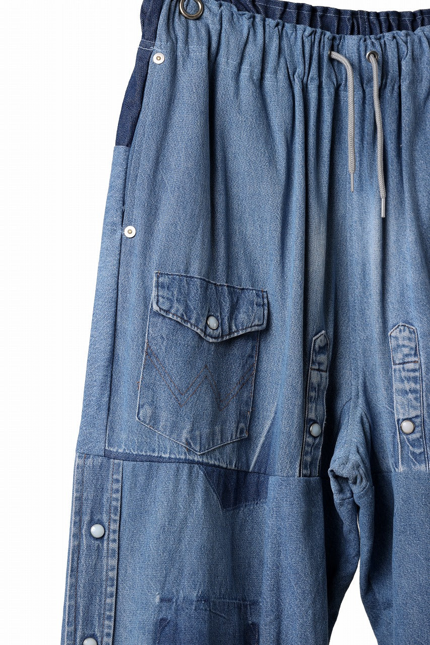 CHANGES LOOSEY REMAKE PANTS  / MADE BY VTG Wrangler SHIRT (INDIGO #C) - Image 10
