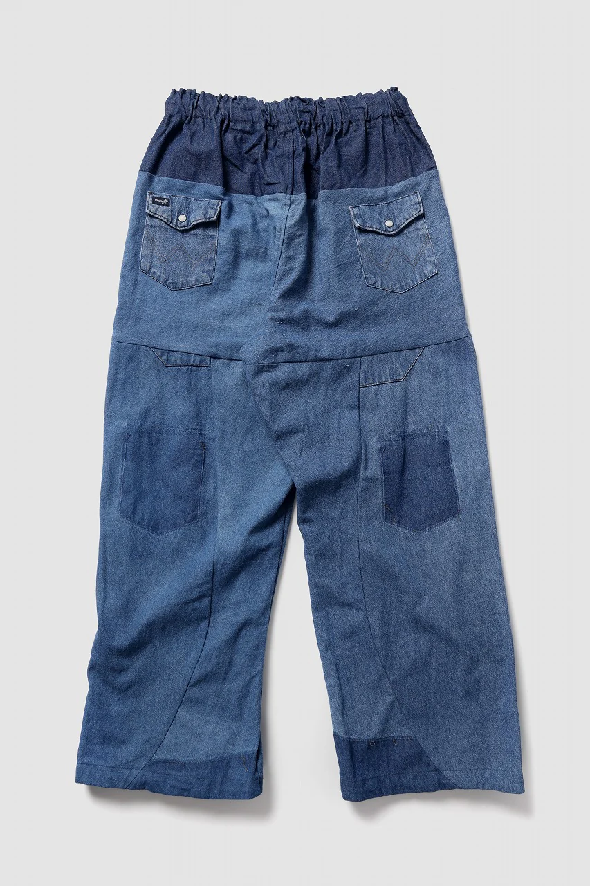 CHANGES LOOSEY REMAKE PANTS  / MADE BY VTG Wrangler SHIRT (INDIGO #C) - Image 3