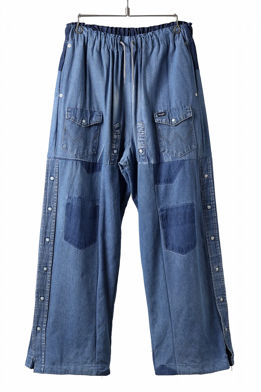 CHANGES LOOSEY REMAKE PANTS  / MADE BY VTG Wrangler SHIRT (INDIGO #C) - Image 4