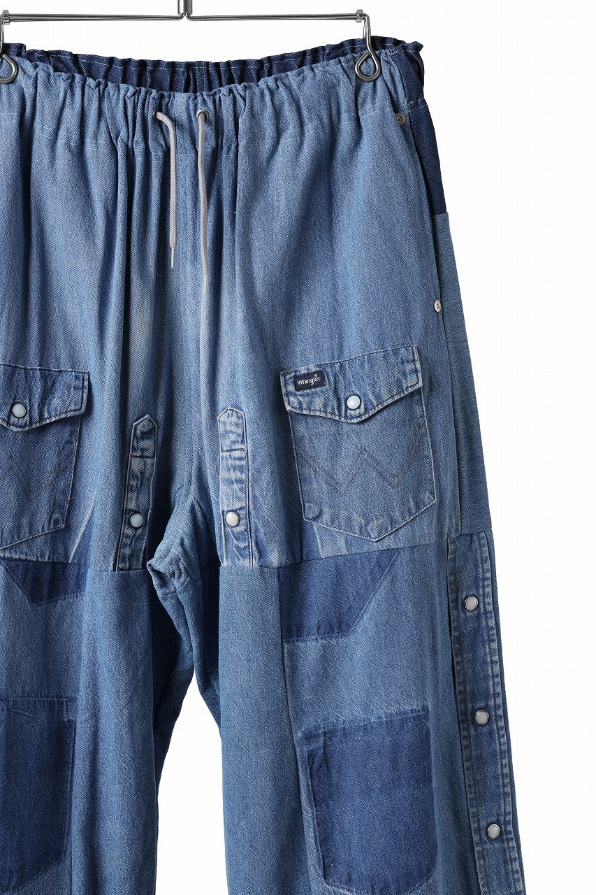 CHANGES LOOSEY REMAKE PANTS  / MADE BY VTG Wrangler SHIRT (INDIGO #C) - Image 7