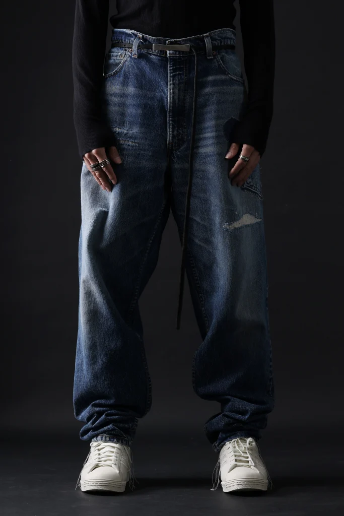CHANGES RE50X VINTAGE LEVI’S-REMAKE DENIM PANTS (INDIGO #A) - Image 10