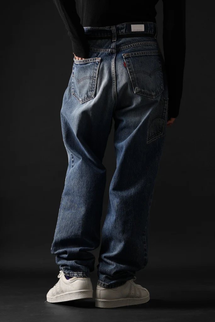 CHANGES RE50X VINTAGE LEVI’S-REMAKE DENIM PANTS (INDIGO #A) - Image 13