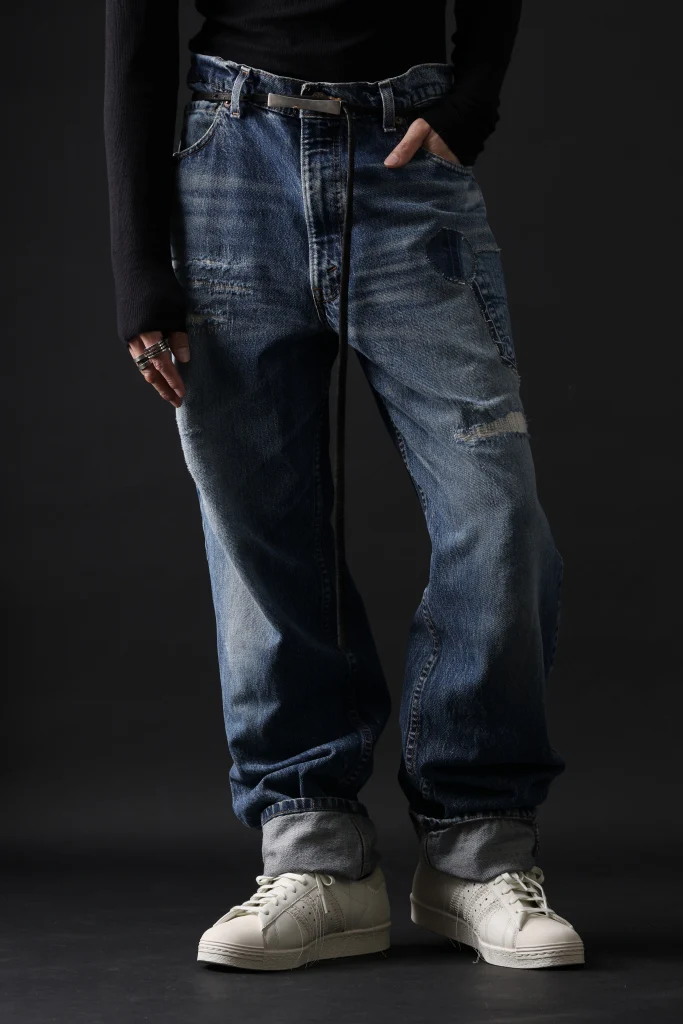 CHANGES RE50X VINTAGE LEVI’S-REMAKE DENIM PANTS (INDIGO #A) - Image 14