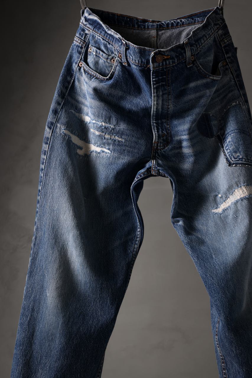 CHANGES RE50X VINTAGE LEVI’S-REMAKE DENIM PANTS (INDIGO #A) - Image 4