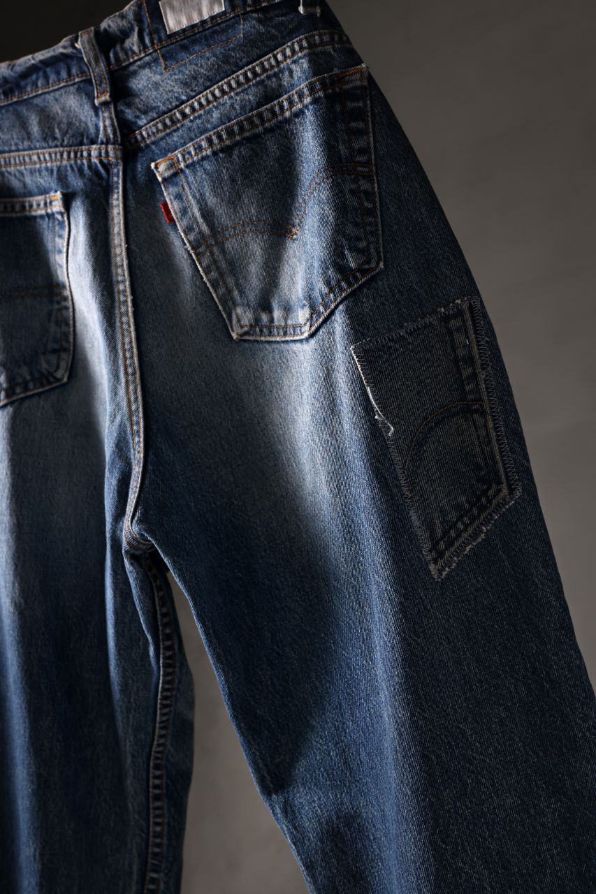 CHANGES RE50X VINTAGE LEVI’S-REMAKE DENIM PANTS (INDIGO #A) - Image 8