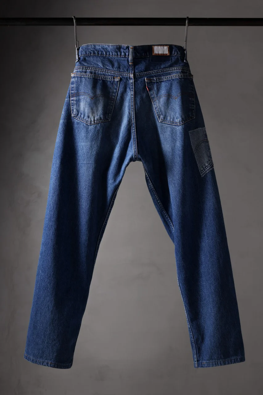 CHANGES RE50X VINTAGE LEVI’S-REMAKE DENIM PANTS (INDIGO #B) - Image 3