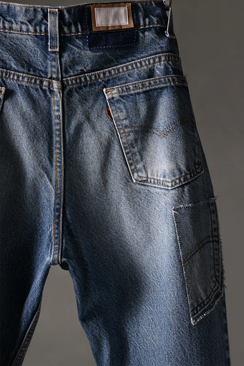 CHANGES RE50X VINTAGE LEVI’S-REMAKE DENIM PANTS (INDIGO #D) - Image 12