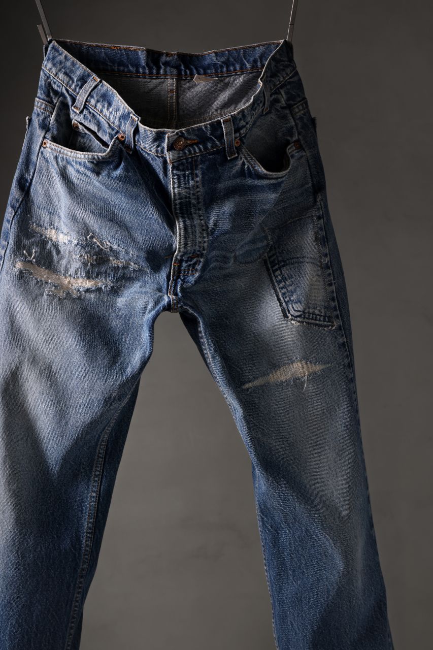 CHANGES RE50X VINTAGE LEVI’S-REMAKE DENIM PANTS (INDIGO #D) - Image 5