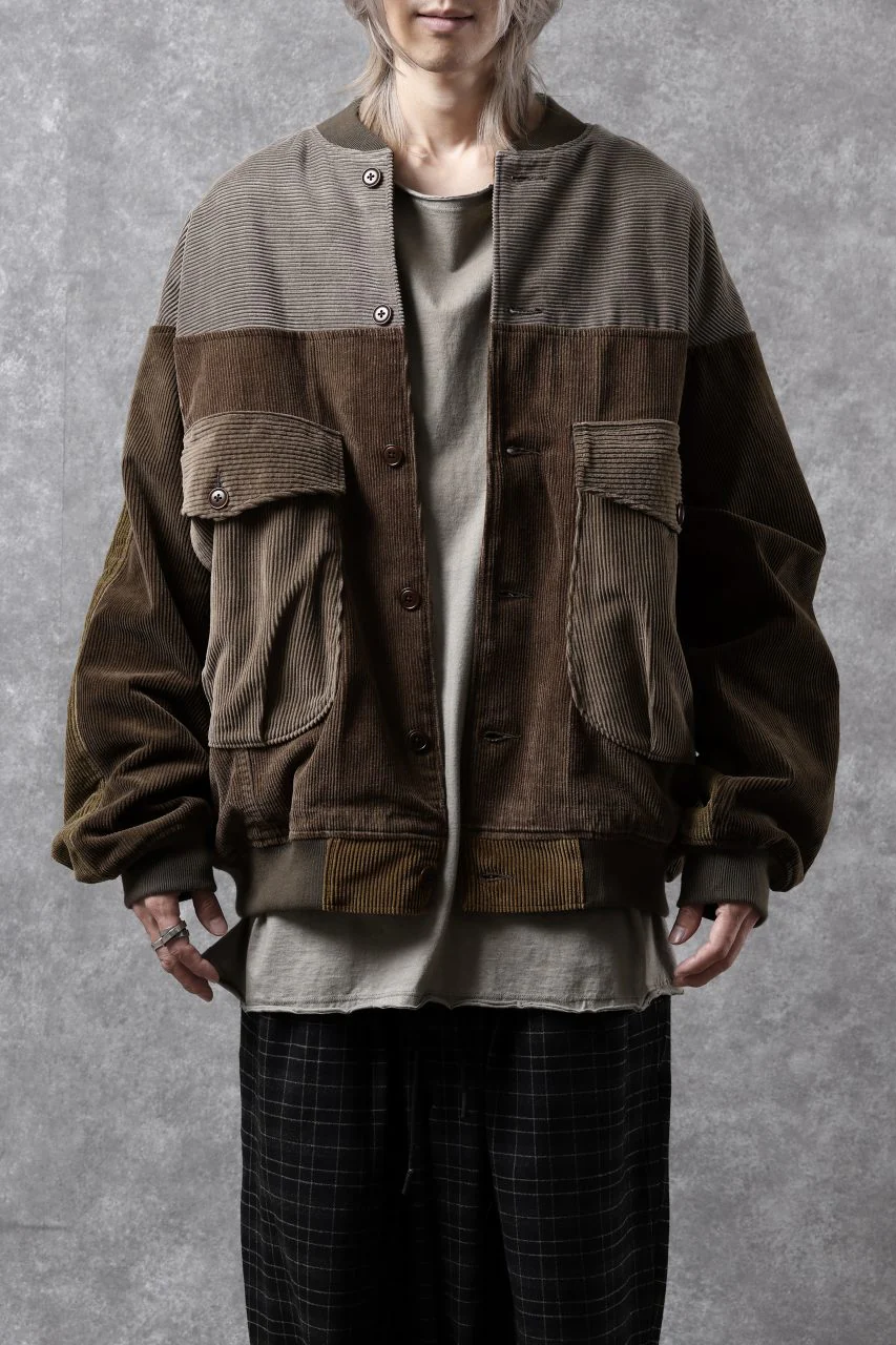CHANGES REMAKE CORDUROY MA-1 JACKET (MULTI) - Image 2