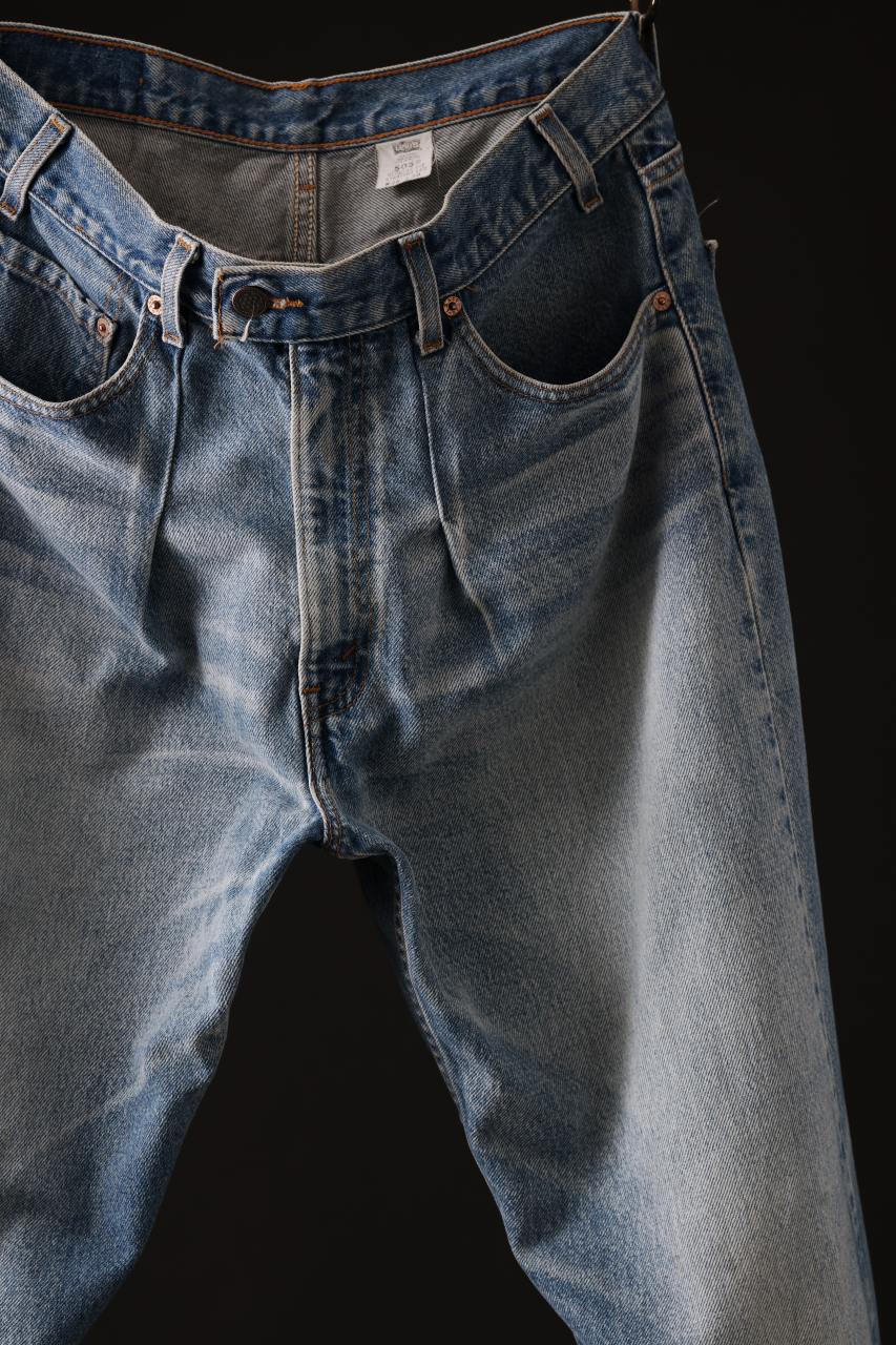 CHANGES REMAKE DENIM PANTS / VINTAGE LEVI’S JEANS (INDIGO #B) - Image 6