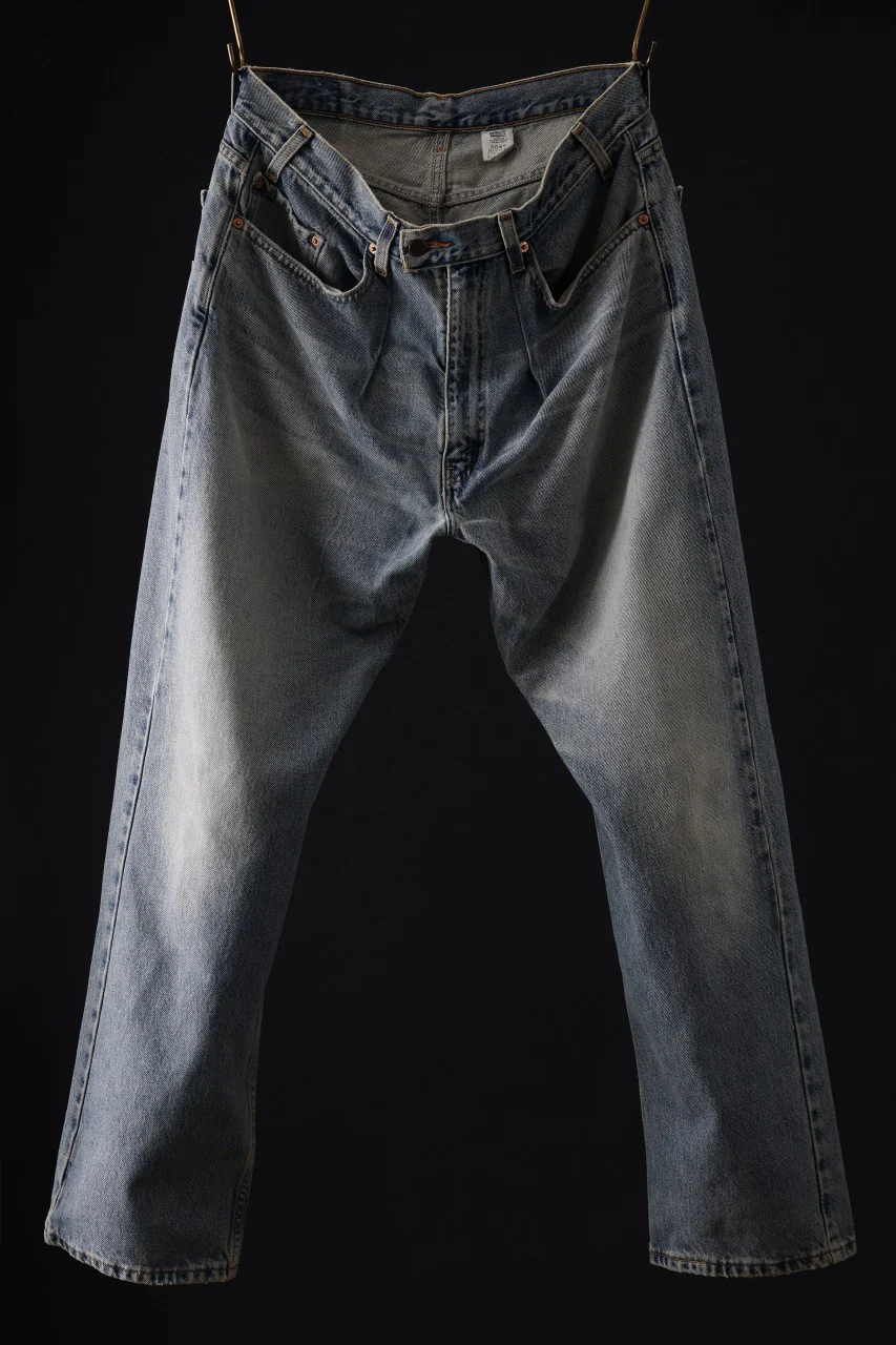 CHANGES REMAKE DENIM PANTS / VINTAGE LEVI’S JEANS (INDIGO #C)