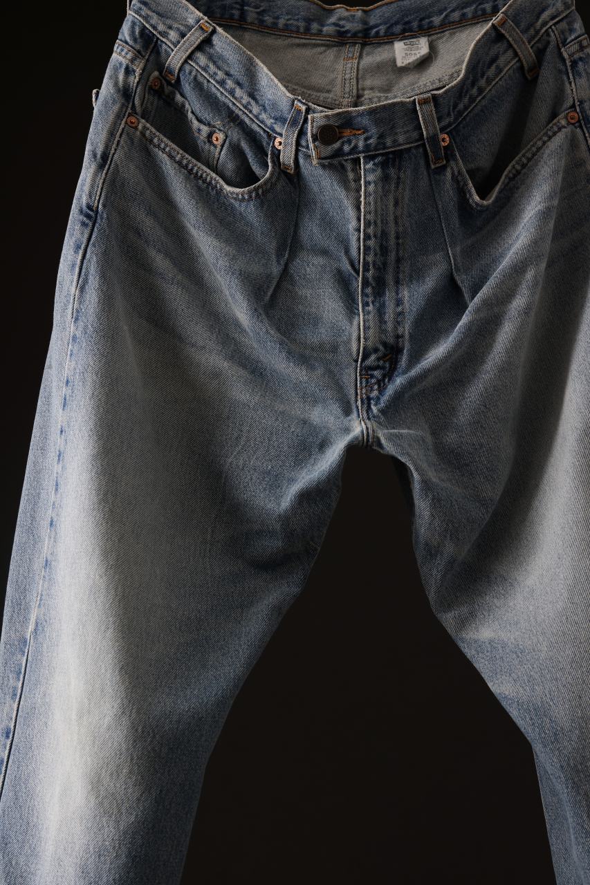 CHANGES REMAKE DENIM PANTS / VINTAGE LEVI’S JEANS (INDIGO #C) - Image 4