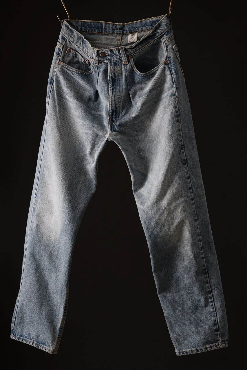 CHANGES REMAKE DENIM PANTS / VINTAGE LEVI’S JEANS (INDIGO #D) - Image 2