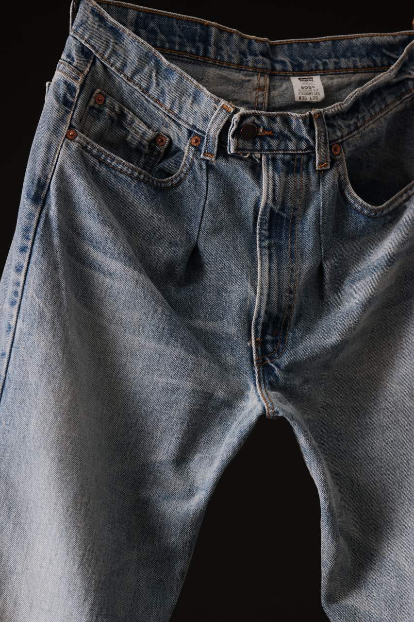 CHANGES REMAKE DENIM PANTS / VINTAGE LEVI’S JEANS (INDIGO #D) - Image 7